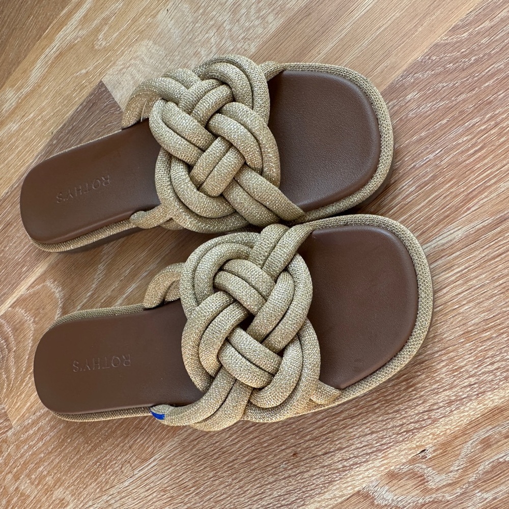 ROTHY'S The Summer Sandal GOLDEN SUN- Size 8.5